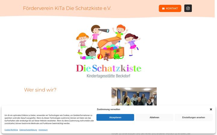 Screenshot of foerderverein-dieschatzkiste.de