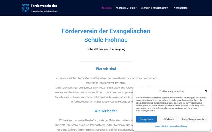 Screenshot ta' foerderverein-ev-frohnau.de