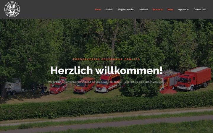 Screenshot of foerderverein-feuerwehr-ermlitz.de