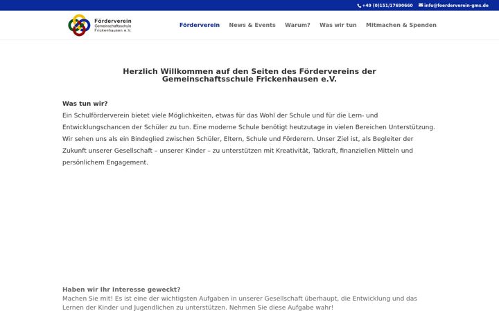 Screenshot ta' foerderverein-gms.de