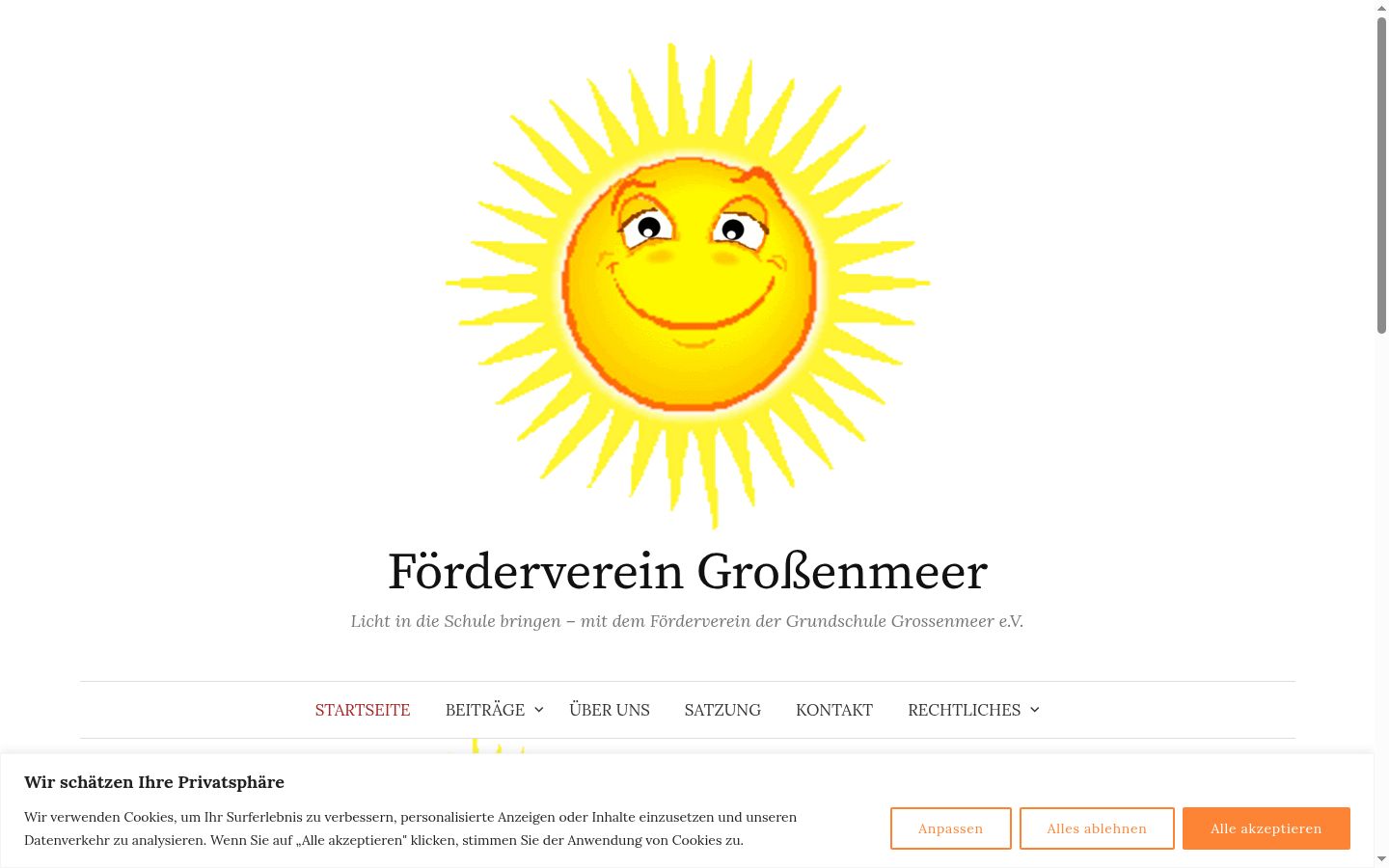 Screenshot tal-banner tal-kunsens muri qabel kwalunkwe interazzjoni