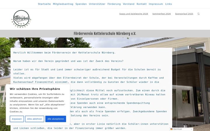 Screenshot of foerderverein-kettelerschule.de