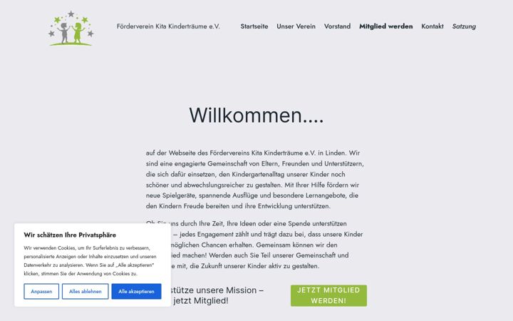 Screenshot von foerderverein-kindertraeume.info