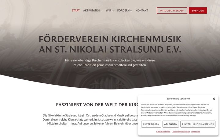 Screenshot of foerderverein-kirchenmusik.de