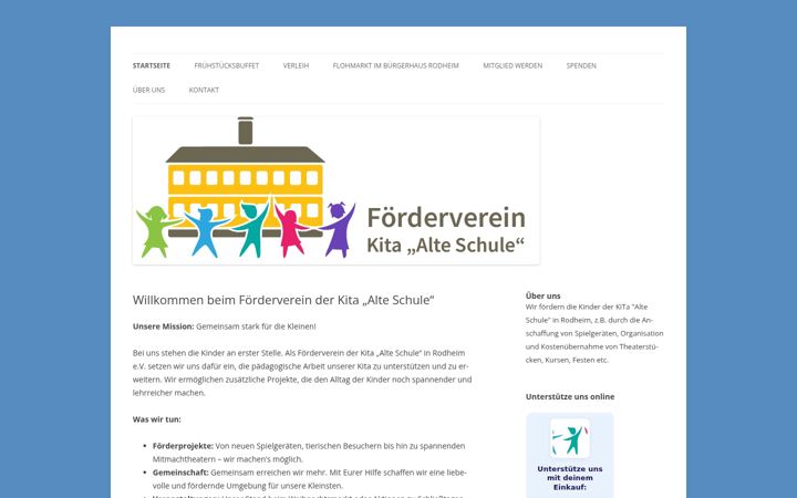 Screenshot of foerderverein-kita-alte-schule.de