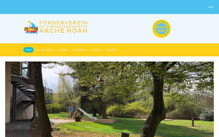 Screenshot of foerderverein-kita-arche-noah.de
