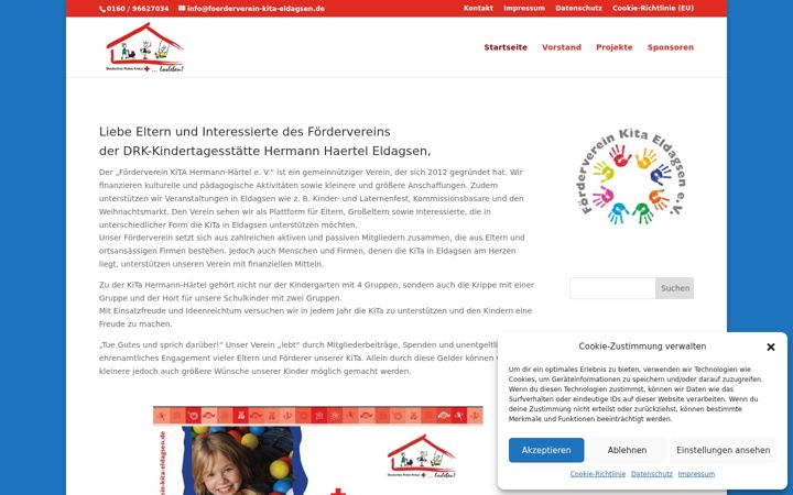 Screenshot of foerderverein-kita-eldagsen.de