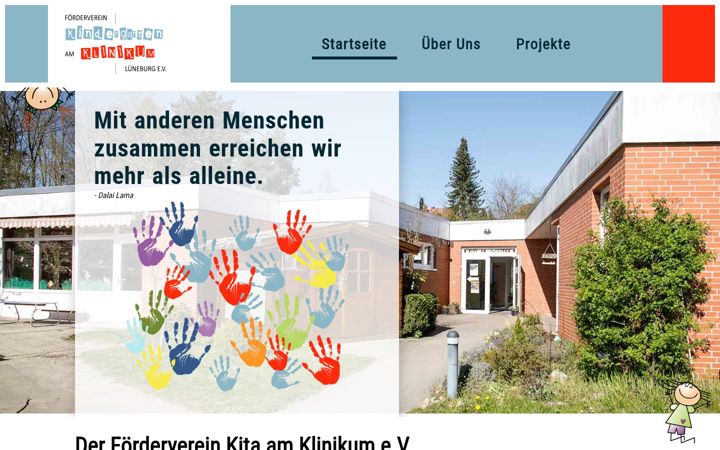 Snímek obrazovky foerderverein-kita-klinikum.de