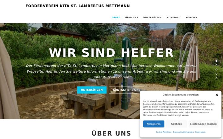 Screenshot of foerderverein-kita-lambertus.de