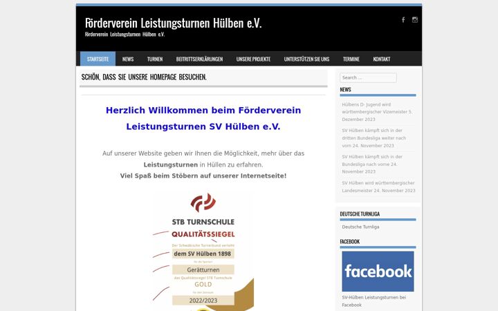 Screenshot of foerderverein-leistturn-sv-huelben.de