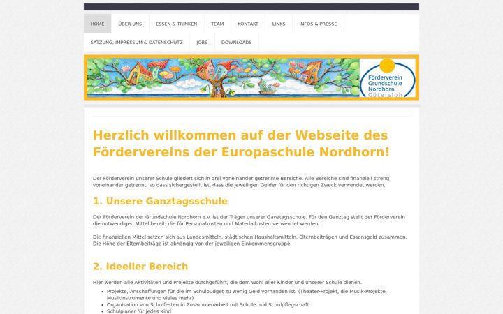 Screenshot of foerderverein-nordhorn.de