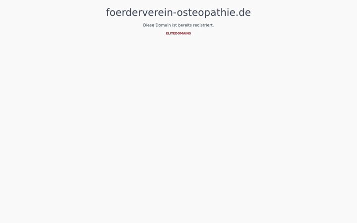 Screenshot of foerderverein-osteopathie.de