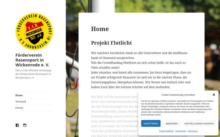 Screenshot of foerderverein-rasensport-wickenrode.de