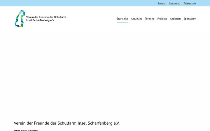 Zrzut ekranu foerderverein-scharfenberg.de