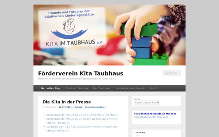 Screenshot of foerderverein-taubhaus.4lima.de