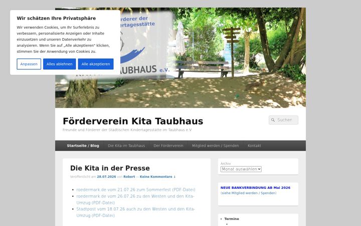 Screenshot of foerderverein-taubhaus.de