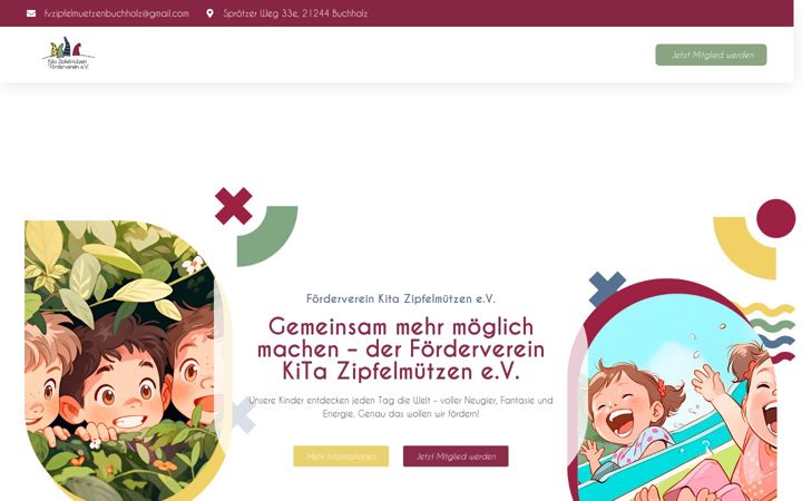 Screenshot ta' foerderverein-zipfelmuetzen.de