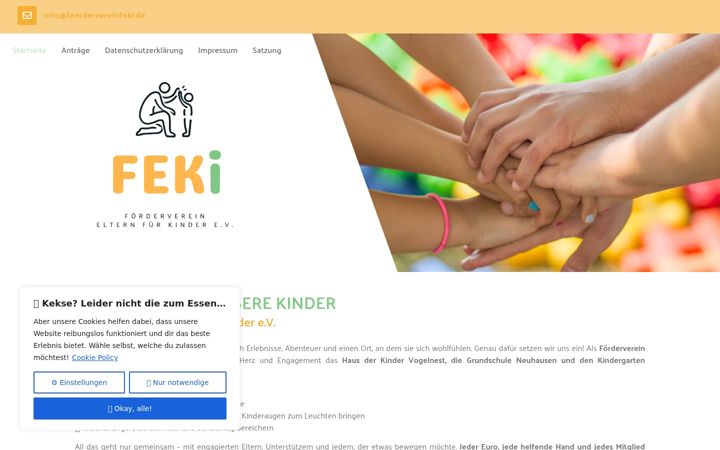 Screenshot of foerdervereinfeki.de