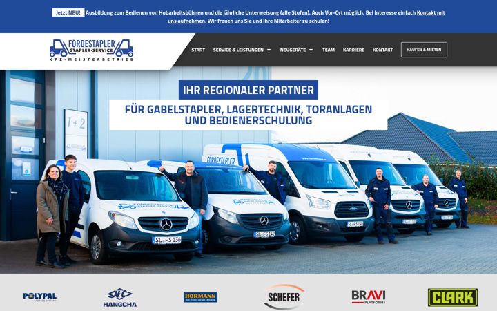 Screenshot of foerdestapler.de