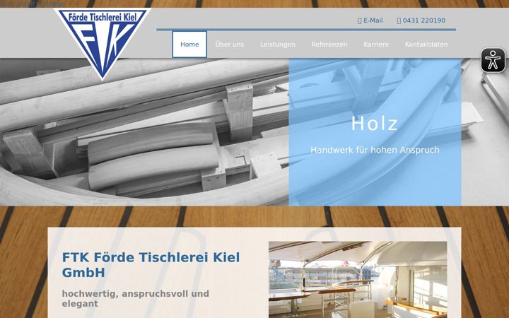 Ekrano kopija foerdetischlerei-kiel.de