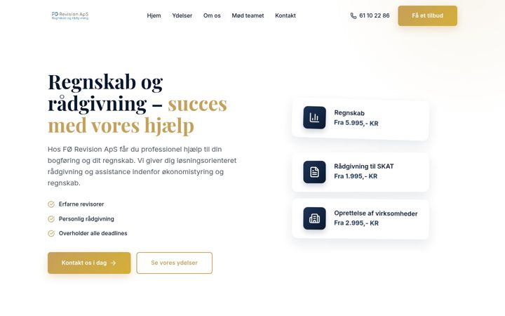 Screenshot of foerevision.dk