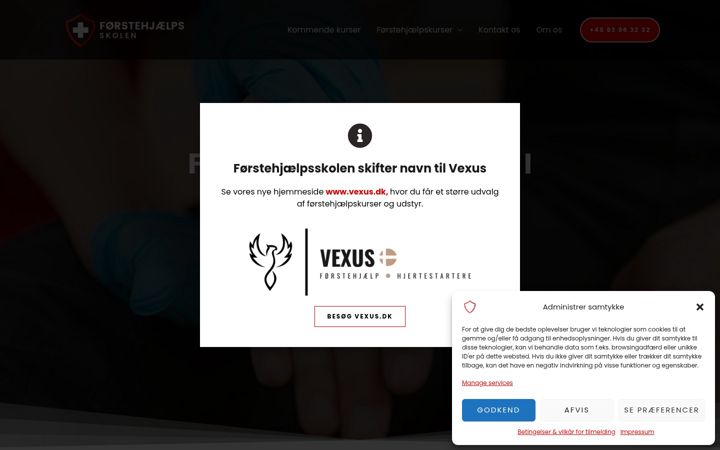 Screenshot of foerstehjaelpsskolen.dk