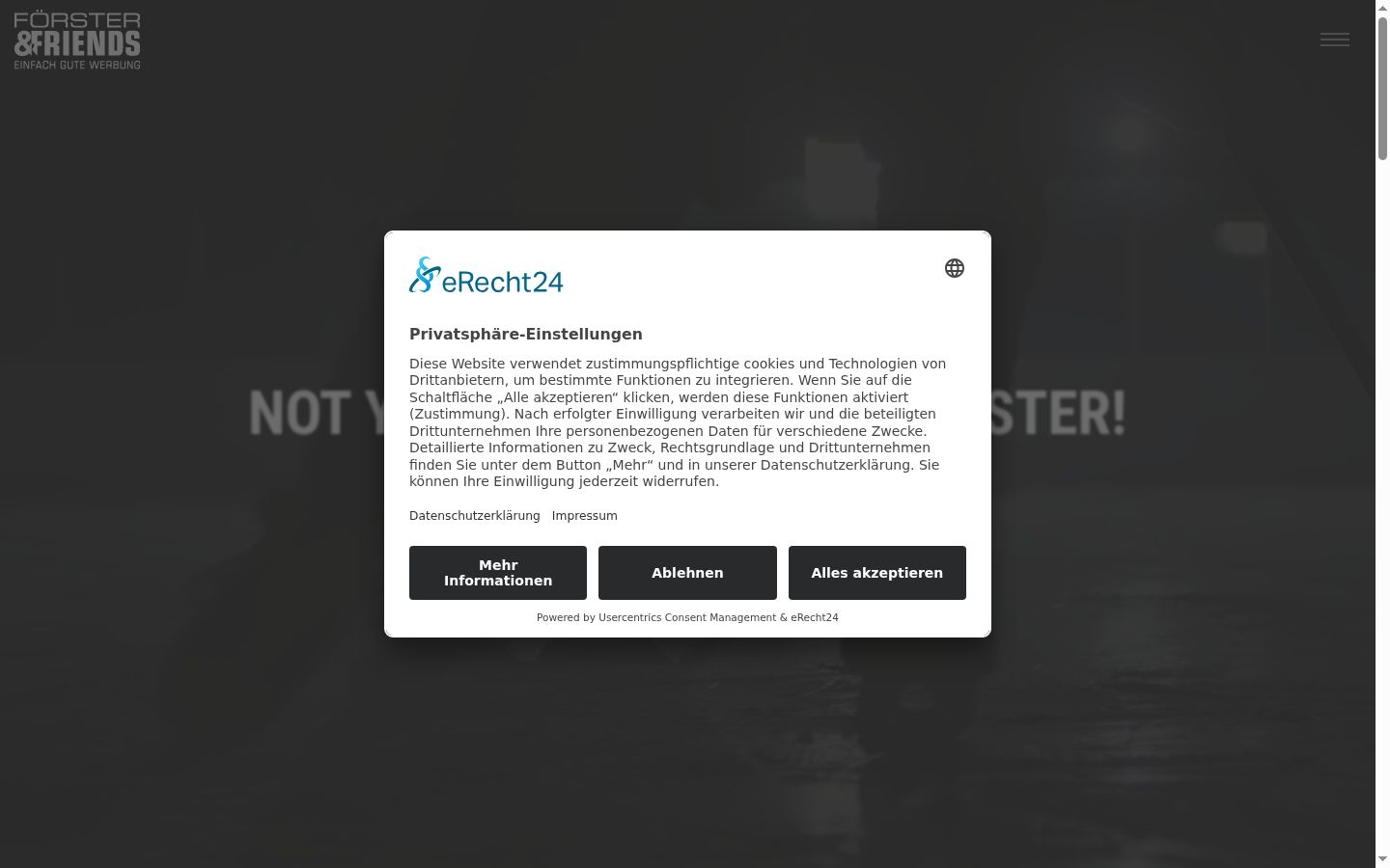 Screenshot tal-banner tal-kunsens muri qabel kwalunkwe interazzjoni