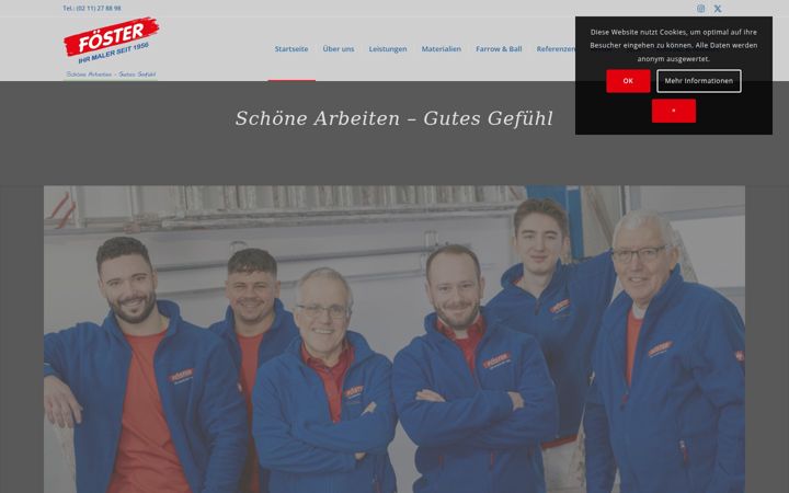 Screenshot of foester.de