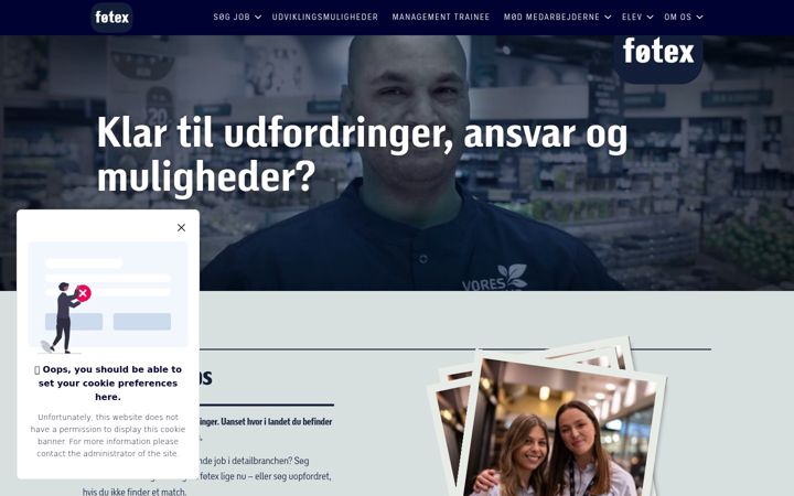 Screenshot of foetexhosting.dk