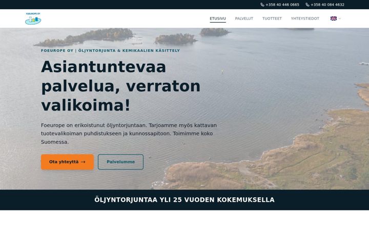 Screenshot of foeurope.fi