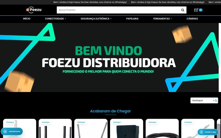 Skärmbild av foezu.com.br