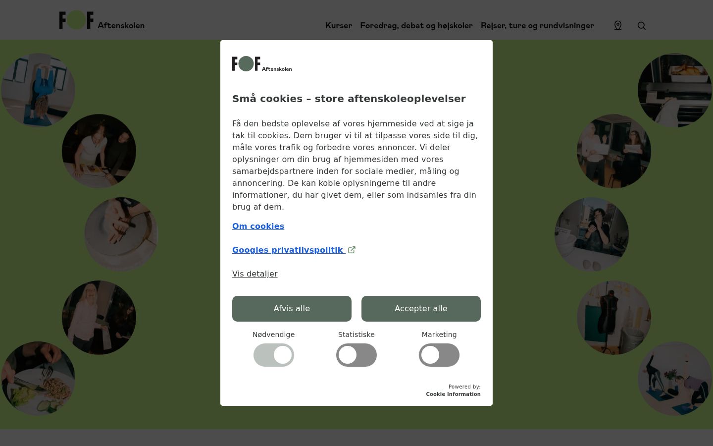 Screenshot des Einwilligungsbanners vor jeglicher Interaktion