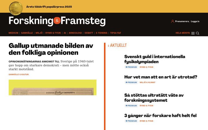 Screenshot of fof.se