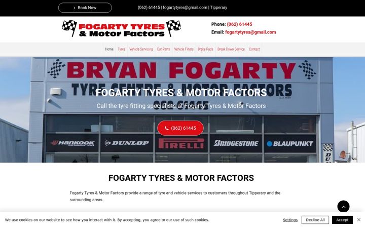 Screenshot of fogartyautofactors.ie