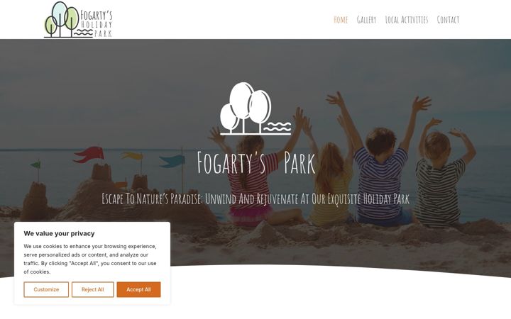 Screenshot of fogartyholidaypark.ie