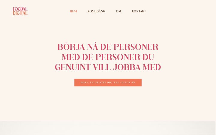 Screenshot of fogdaldigital.se