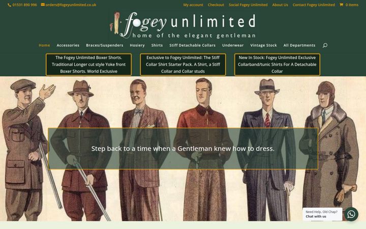 Skærmbillede af fogeyunlimited.co.uk