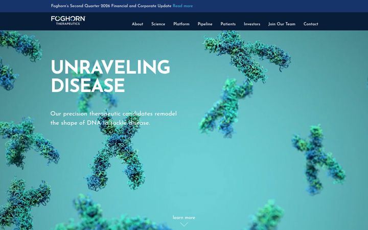 Screenshot of foghorntx.com