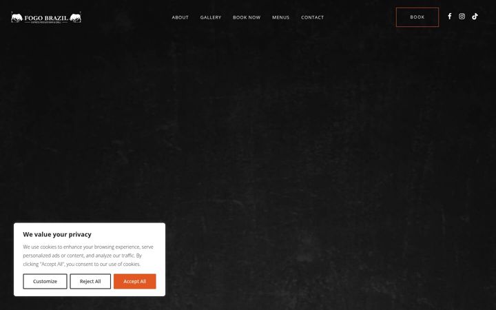 Screenshot of fogobrazil.co.uk