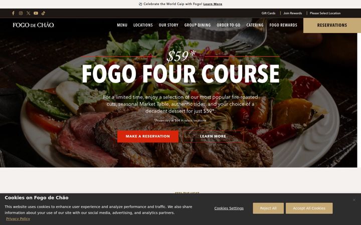 Screenshot of fogodechao.com