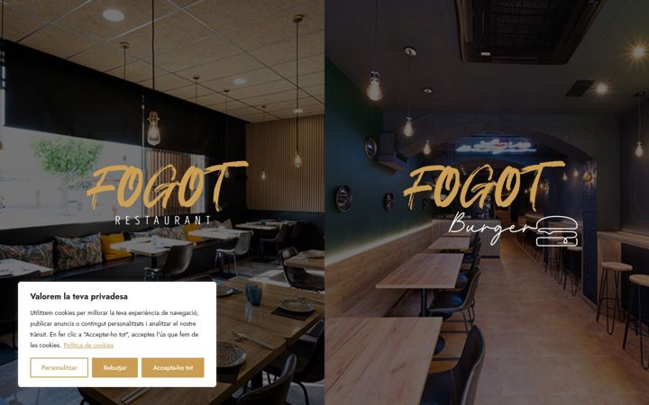 Screenshot of fogotrestaurant.com