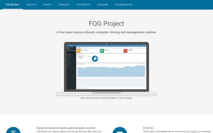 Screenshot of fogproject.org