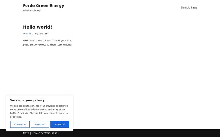 Screenshot of fogren.no
