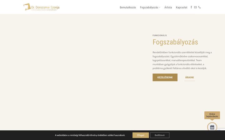 Screenshot of fogszabalyozo.com