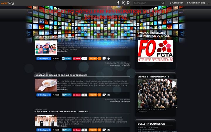 Screenshot of fohotellerie69.net