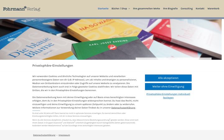 Snímek obrazovky fohrmann-verlag.de