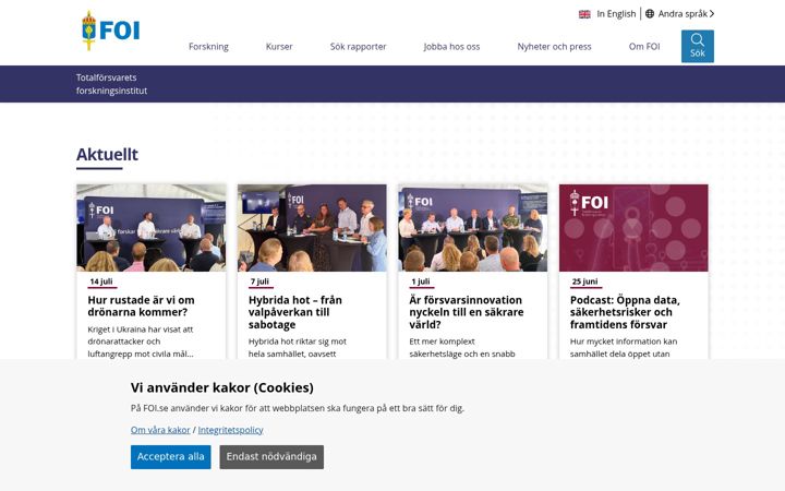 Screenshot of foi.se