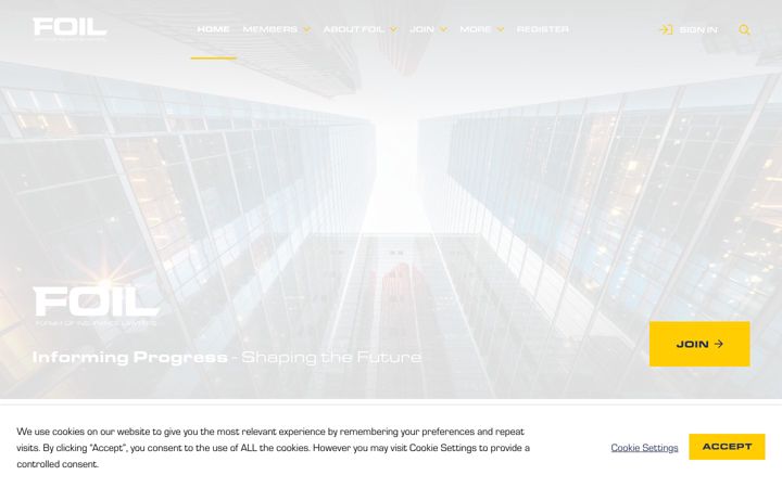 Screenshot of foil.org.uk