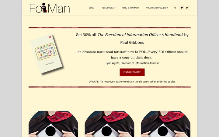 Screenshot of foiman.com