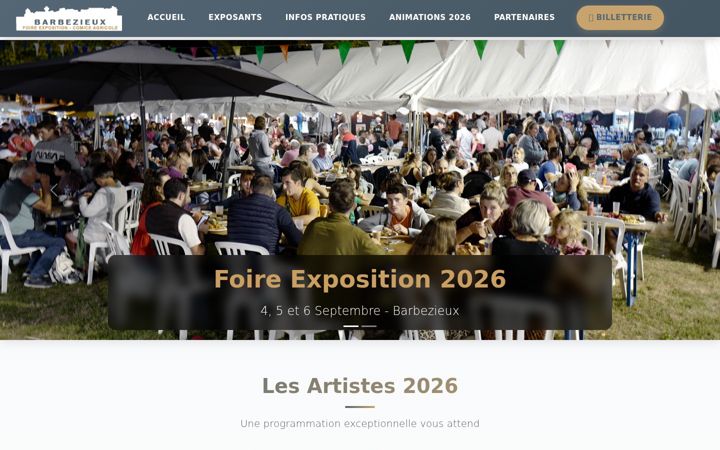 Screenshot of foire-exposition-barbezieux.fr